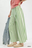 Umgee Vertical Stripe Wide Leg Pants - Trendsi - Flyclothing LLC