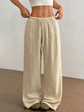 Wide Leg Drawstring Casual Pants - Trendsi - Flyclothing LLC
