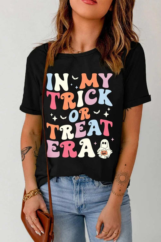 Letter Graphic Round Neck Short Sleeve T-Shirt - Trendsi - Flyclothing LLC