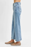 RISEN Full Size High Rise Crop Wide Leg Jeans Plus Size - Trendsi - Flyclothing LLC