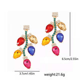 Christmas Rhinestone Drop Earrings - Trendsi - Flyclothing LLC