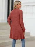 Open Front Long Sleeve Cardigan - Trendsi - Flyclothing LLC