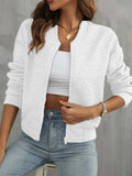 Zip Up Long Sleeve Jacket - Trendsi - Flyclothing LLC