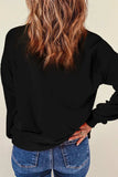 Letter Graphic Round Neck Long Sleeve Sweatshirt - Trendsi - Flyclothing LLC