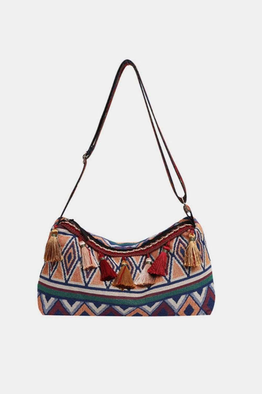 Tassel Adjustable Strap Shoulder Bag - Trendsi - Flyclothing LLC