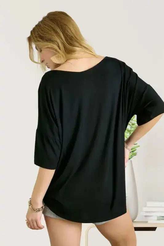 ADORA Sequin US Flag Pocketed Top - Trendsi - Flyclothing LLC