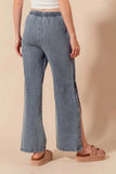 SO ME Mid Rise Drawstring Jeans with Side Snap Button - Trendsi - Flyclothing LLC