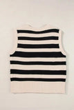 Color Block Round Neck Sweater Vest - Trendsi - Flyclothing LLC