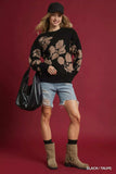 Umgee Floral Long Sleeve Sweater - Trendsi - Flyclothing LLC