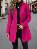 Button Up Long Sleeve Coat - Trendsi - Flyclothing LLC
