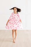 Pirouette 3/4 Sleeve Pocket Twirl Dress - Mila & Rose ® - Flyclothing LLC