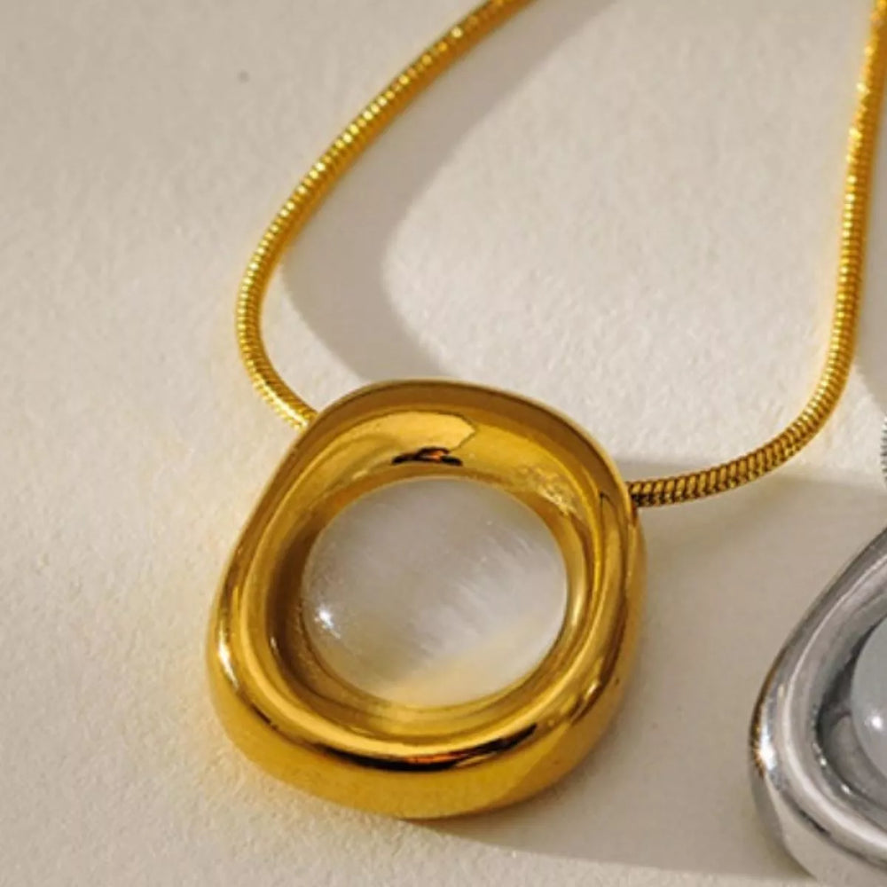 Natural Stone Pendant Necklace - Trendsi - Flyclothing LLC