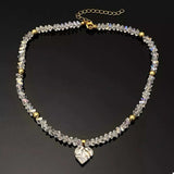 Pearl & Heart Pendant Necklace - Trendsi - Flyclothing LLC