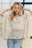 ADORA Boat Neck Crochet Lace Cover Up - Trendsi - Flyclothing LLC
