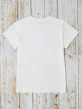 Graphic Round Neck Short Sleeve T-Shirt - Trendsi - Flyclothing LLC