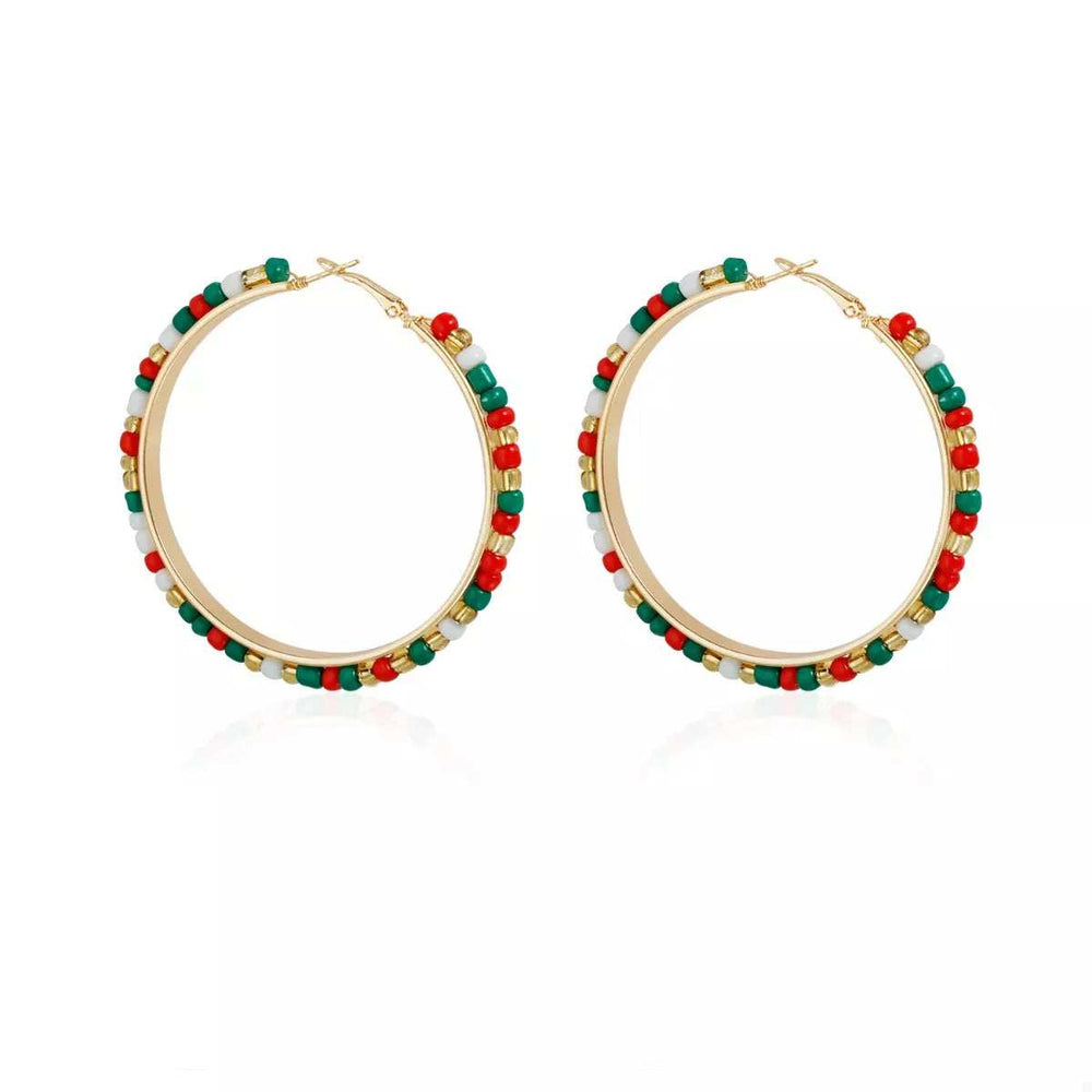 18K Gold-Plated Hoop Earrings - Trendsi - Flyclothing LLC