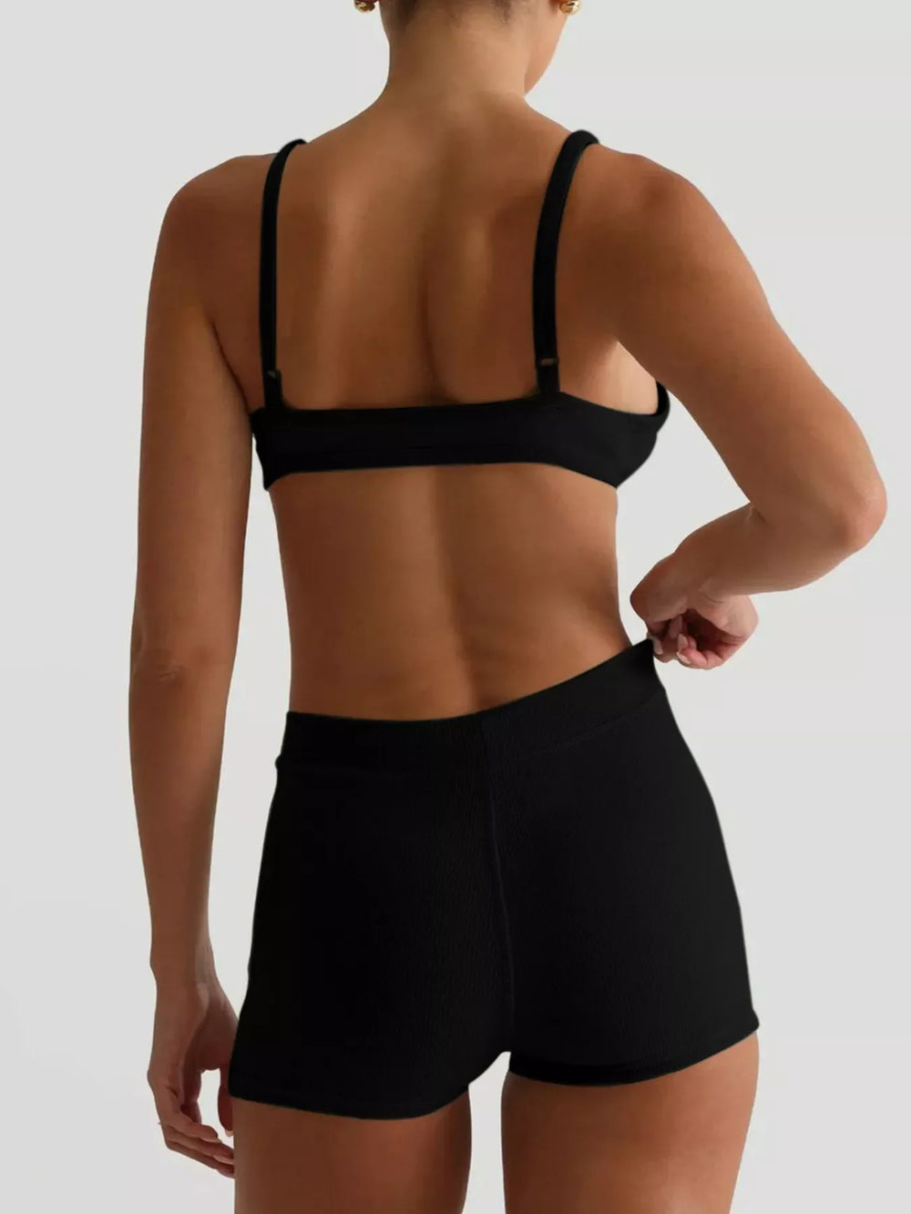 Seamless Bra and High Waist Shorts Active Set - Trendsi - Flyclothing LLC