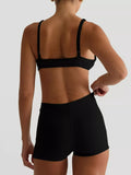 Seamless Bra and High Waist Shorts Active Set - Trendsi - Flyclothing LLC