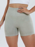 High Waist Active Shorts - Trendsi - Flyclothing LLC