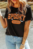 SPOOKY SEASON Round Neck Short Sleeve T-Shirt - Trendsi - Flyclothing LLC