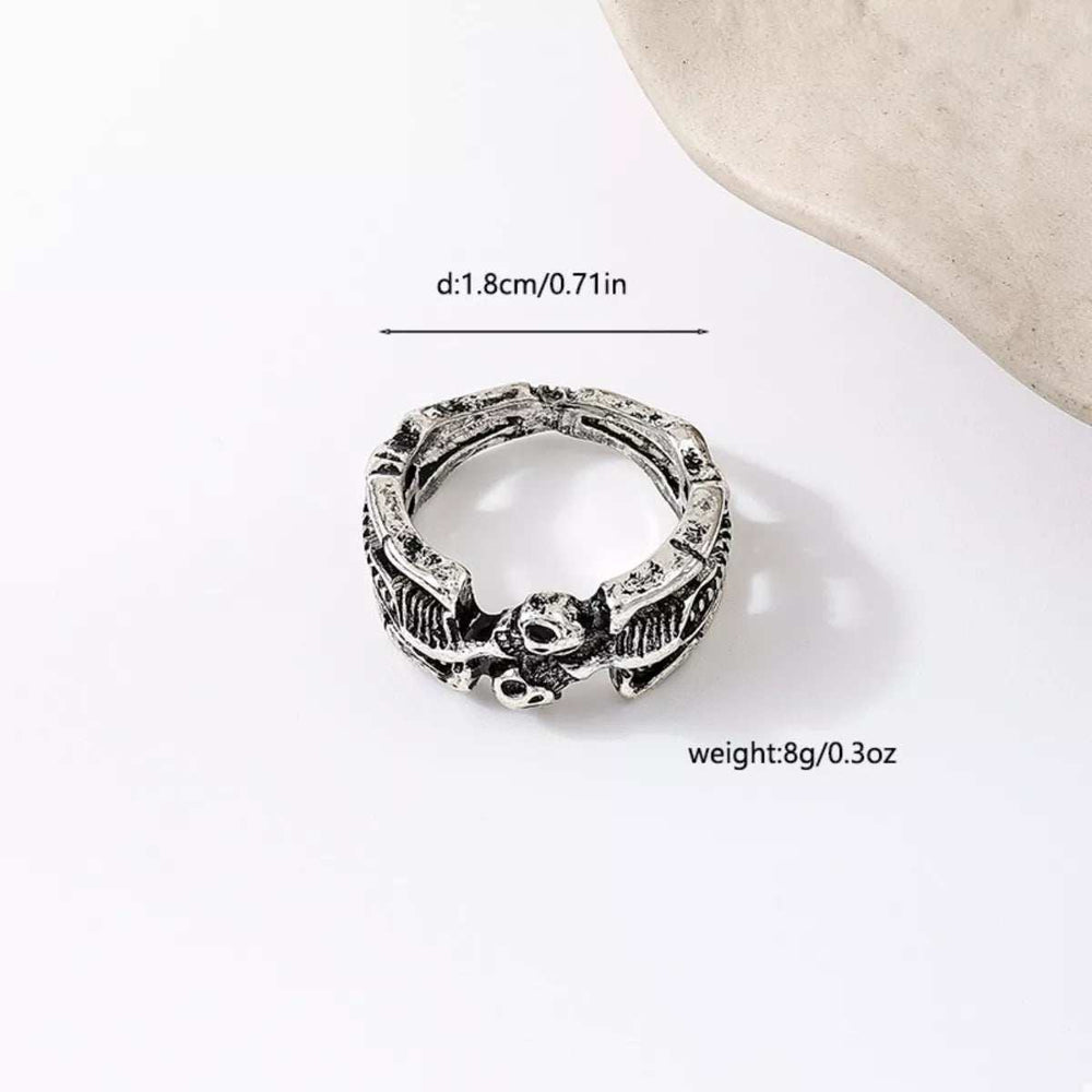 Halloween Skull Alloy Ring - Trendsi - Flyclothing LLC