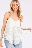 Mittoshop Textured V-Neck Cami - Trendsi - Flyclothing LLC