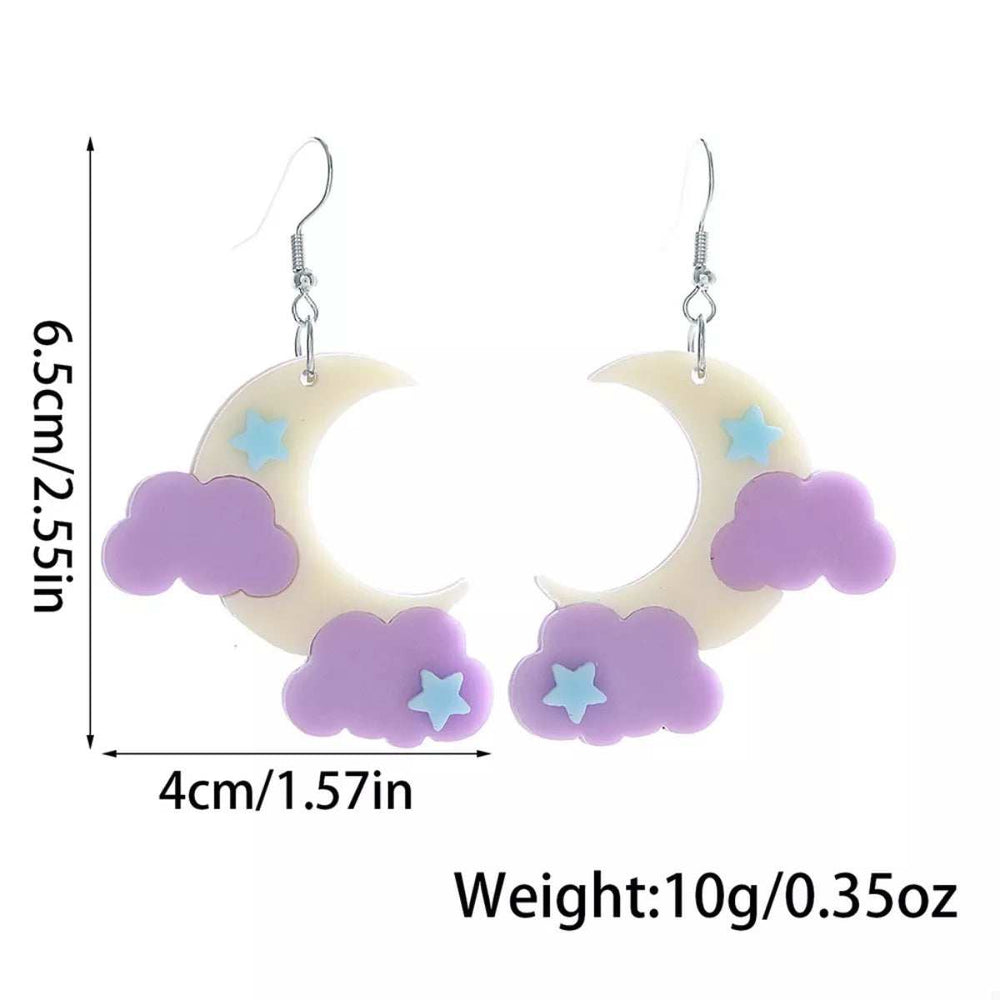 Rainbow Cloud Dangle Earrings - Trendsi - Flyclothing LLC