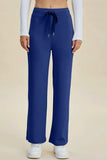 Basic Bae Full Size Air Scuba Drawstring Wide Leg Pants - Trendsi - Flyclothing LLC