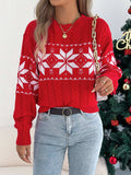 Christmas Snowflake Cable Knit Sweater - Trendsi - Flyclothing LLC