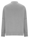 Round Neck Long Sleeve Sweater - Trendsi - Flyclothing LLC