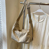 Pleated Dumpling Crossbody Bag - Trendsi - Flyclothing LLC