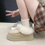 Round Toe Platform Boots - Trendsi - Flyclothing LLC