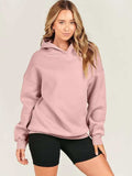 Dropped Shoulder Long Sleeve Hoodie - Trendsi - Flyclothing LLC