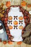 Pumpkin Round Neck Short Sleeve T-Shirt - Trendsi - Flyclothing LLC