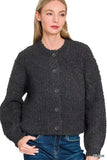 Zenana Button Down Wool Cardigan Sweater - Trendsi - Flyclothing LLC