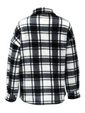 Plaid Button-Up Jacket - Trendsi - Flyclothing LLC
