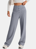 High Waist Wide Leg Pants - Trendsi - Flyclothing LLC