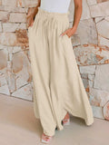 Drawstring Wide Leg Pants with Pockets - Trendsi - Flyclothing LLC
