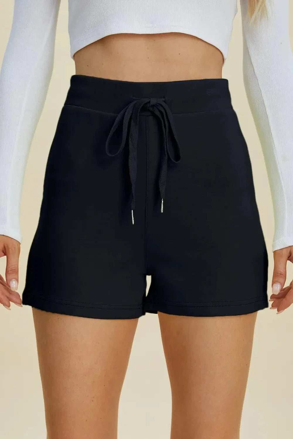 Basic Bae Full Size Air Scuba Drawstring High Waist Shorts - Trendsi - Flyclothing LLC