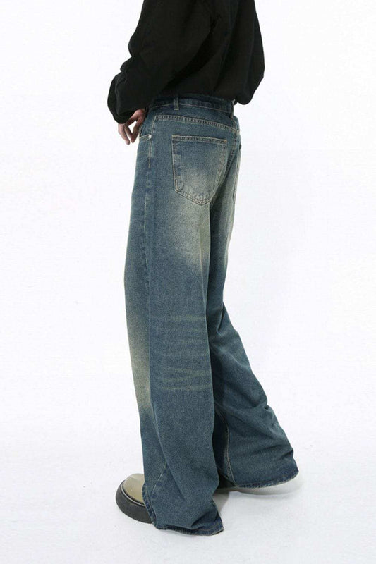 Men's Wide Leg Jeans with Pockets - Trendsi - Flyclothing LLC