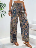 Printed Wide Leg Pants - Trendsi - Flyclothing LLC