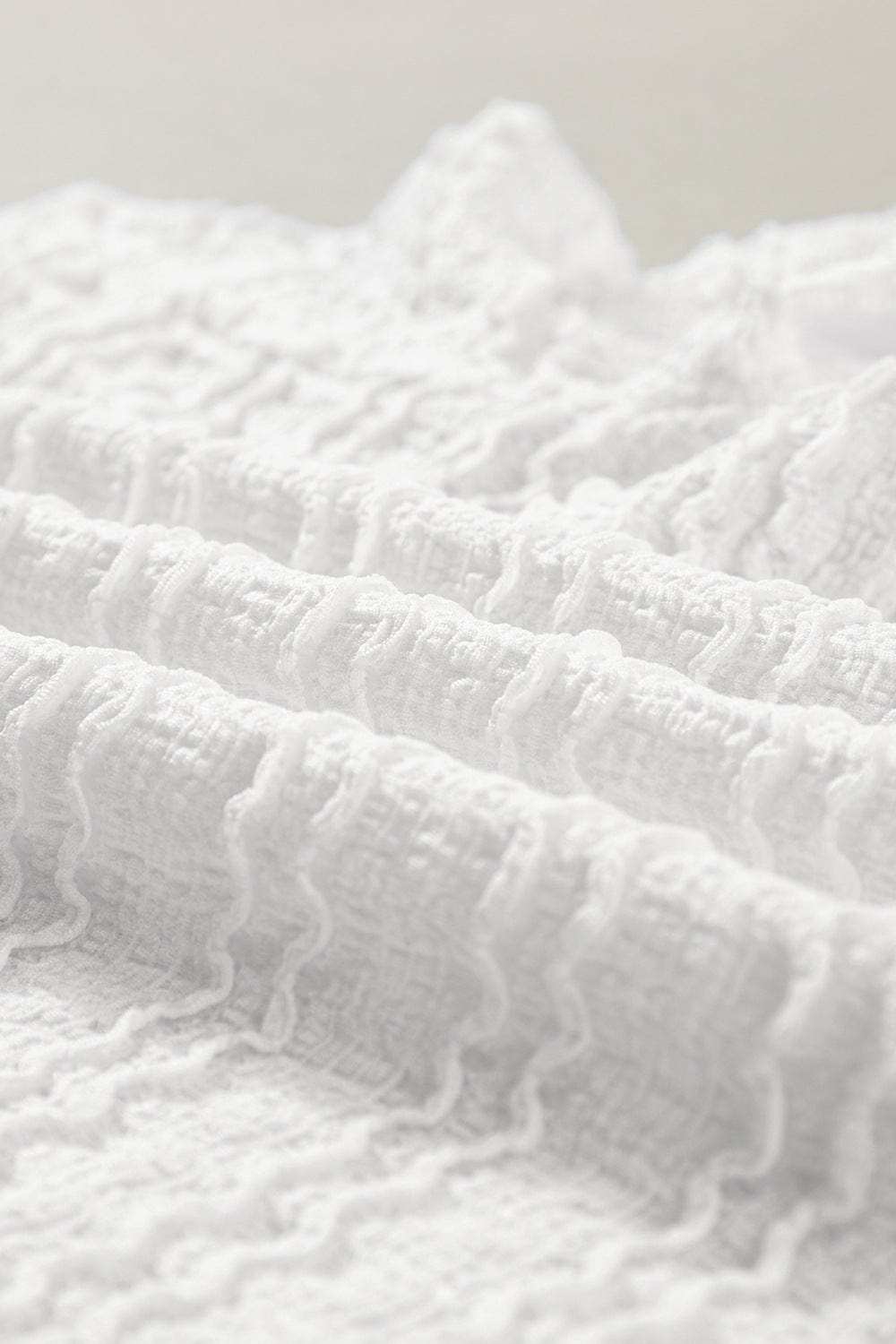 Long Sleeve Jacquard Slim Top - Trendsi - Flyclothing LLC