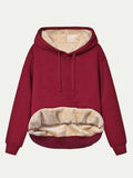 Drawstring Long Sleeve Hoodie with Kangaroo Pocket - Trendsi - Flyclothing LLC
