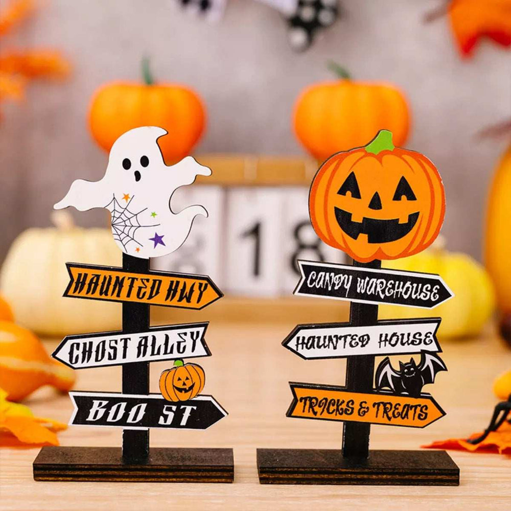 Halloween Wooden Signpost Ornaments - Trendsi - Flyclothing LLC