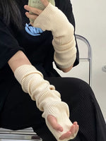 Knitted Arm Warmer Gloves - Trendsi - Flyclothing LLC
