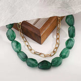 2 Piece Colorful Beaded Chain Necklace - Trendsi - Flyclothing LLC