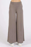Mittoshop Yoga Air Stretch Elastic Waist Wide Leg Pants - Trendsi - Flyclothing LLC
