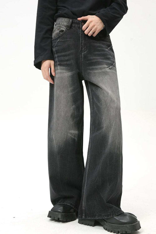 Men's Cat's Whisker Wide Leg Jeans - Trendsi - Flyclothing LLC