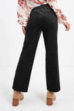 Half Elastic Waist Straight Pants - Trendsi - Flyclothing LLC