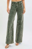 RISEN Full Size High Rise Wide Leg Corduroy Jeans Plus Size - Trendsi - Flyclothing LLC